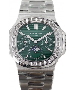 Patek Philippe Nautilus 5740 Quantième Perpétuel Acier Cadran Vert Montre réplique suisse 