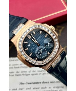 Patek Philippe Nautilus 5712R Réplique Montre suisse 1:1 Cadran Bleu Bracelet Bleu