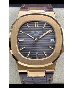 Patek Philippe Nautilus 5711R 904L Acier 2023 Miroir Actualisé Réplique Montres - Cadran Gris