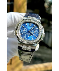 Patek Philippe Nautilus 5740 Calendrier perpétuel Acier inoxydable Cadran violet Réplique suisse