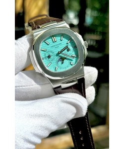 Patek Philippe Nautilus 5740 Calendrier perpétuel en acier inoxydable avec cadran vert, réplique suisse