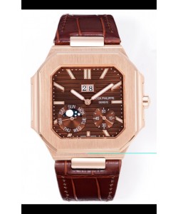 Patek Philippe Cubitus 5822 Boîtier en or rose Cadran marron Réplique suisse