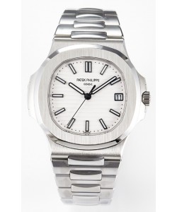 Patek Philippe Super Clone Nautilus 5711G-001 904L Acier Cadran Blanc 