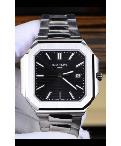 Patek Philippe Cubitus 5821 904L Boîtier acier Cadran noir Réplique montre suisse 