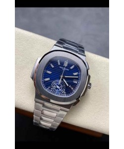 Patek Philippe Nautilus 5980/1A Chronographe 40e Anniversaire Boîtier acier et cadran violet - Réplique 1:1