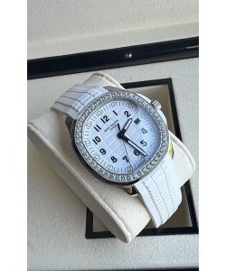Patek Philippe Aquanaut Réplique Suisse 5267 Cadran blanc en acier inoxydable Lunette diamants 38.5MM