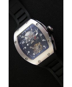 Montre Richard Mille RM001 Evolution Tourbillon Suisse Etui en acier brossé Répliquée