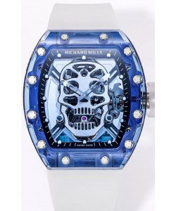 Richard Mille RM52-01 Boîtier saphir avec mouvement Tourbillon Véritable 1:1 Réplique Ultime