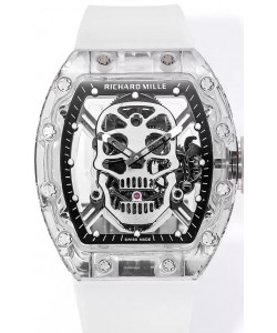 Richard Mille RM52-01 Boîtier saphir avec mouvement Tourbillon Véritable 1:1 Réplique Ultime
