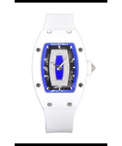 Richard Mille RM007 Cadran bleu en céramique blanche Automatique Réplique Superclone Suisse 