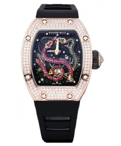 Montre Richard Mille RM26-01 cadran serpent plaqué or rose, mouvement automatique suisse