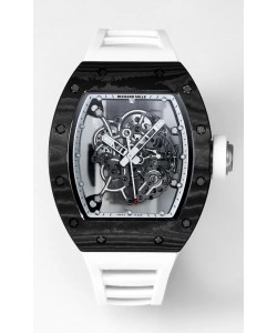 Richard Mille RM055 Boîtier en carbone noir Montre Tourbillon Superclone authentique 1:1 