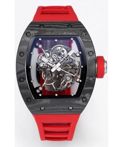 Montre Richard Mille RM055 Boîtier Carbone Noir 1:1 Superclone Tourbillon Authentique 