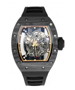 Montre Richard Mille RM055 Boîtier Carbone Noir Caoutchouc Noir Superclone 1:1 Tourbillon Authentique 