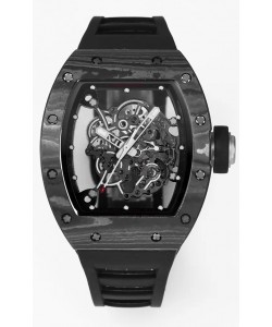 Montre Richard Mille RM055 Boîtier carbone noir Superclone 1:1 Tourbillon Authentique 