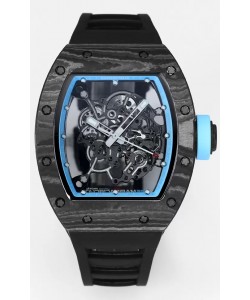 Montre Richard Mille RM055 Boîtier Carbone Noir Superclone 1:1 Tourbillon Authentique 