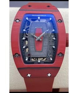Richard Mille RM07 Boîtier carbone rouge 1:1 Montre Superclone suisse 