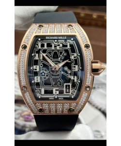 Richard Mille RM67-01 Boîtier en or rose et moussane Réplique montre suisse 1:1