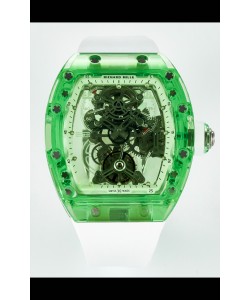 Richard Mille Super Clone 56-01 Montre avec boitier saphir transparent avec tourbillon véritable