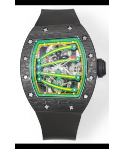 Richard Mille Super Clone RM59-01 Boîtier carbone NTPT Cadran vert Réplique Montre Suisse
