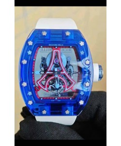 Richard Mille RM52-03 Paris Saint-Germain Tourbillon Bleu Saphirs Réplique Montre Suisse 