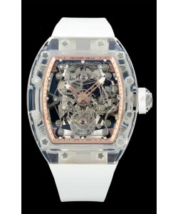 Richard Mille Super Clone 56-01 Boîtier Saphirs Transparents avec Montre Tourbillon Véritable