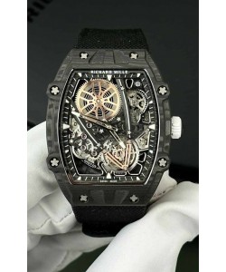 Richard Mille Super Clone 27-05 Boîtier en carbone noir Réplique Montre Suisse 