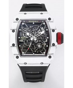 Richard Mille RM35-01 Rafael Nadal - Montre Super Clone Tourbillon Véritable - Boîtier en Fibre de Carbone