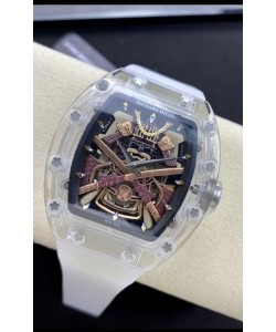 Richard Mille RM47 Montre à boîtier saphir avec mouvement automatique suisse 