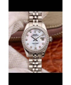 Montre Rolex Datejust Ladies 28MM Mouvement Cal.3135 Réplique Suisse dans un boîtier en acier 904L