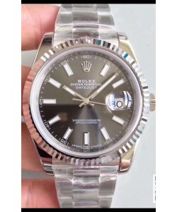 Montre Rolex Datejust 41MM Mouvement Cal.3135 Réplique Suisse en acier 904L cadran gris