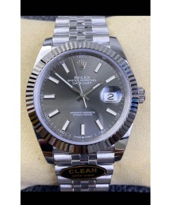 Montre Rolex Datejust 41MM Mouvement Cal.3135 Réplique Suisse en 904L cadran gris