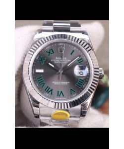 Montre Rolex Datejust "Wimbledon" Mouvement Cal.3235 Montre Suisse - Ultimate 904L Acier 41MM