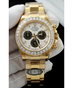 Rolex Daytona Super Clone 116519LN Cadran Météorite Mouvement Cal.4131 - Boîtier en or jaune