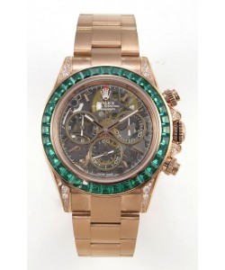 Montre Rolex Daytona Super Clone "Artisans De Genève - Glacier" en or rose