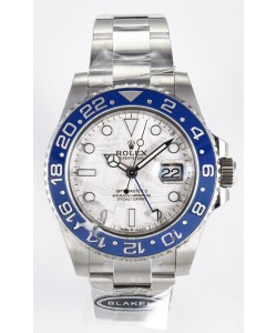  Montre Rolex GMT Master II Super Clone 126716 « Blaken » en acier 904L avec cadran en météorite