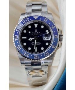 Montre Rolex GMT Master Super Clone personnalisée avec lunette en céramique et cadran noir