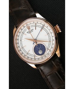 Rolex Cellini Moonphase Or rose REF# 50535 Montre Réplique Suisse 