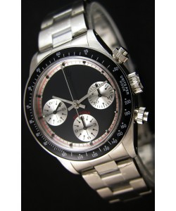 Rolex Daytona Paul Newman Blacked-out Montre Réplique Suisse - Acier 904L 