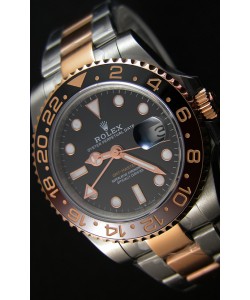 Rolex GMT Masters II 126711CHNR acier et or bicolore Or rose Montre Réplique Suisse -  Ultime Acier 904L