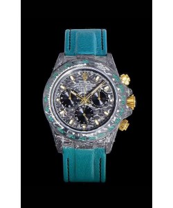 Rolex Daytona DiW Boîtier de cabine forgé 1:1 Réplique du miroir Cadran noir en carbone