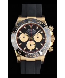 Rolex Daytona 116508 Or jaune Original Cal.4130 Mouvement - Montre en acier 904L à miroir 1:1