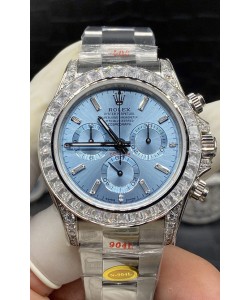 Rolex Cosmograph Daytona M116506-0002 ICE BLUE Cadran Original Cal.4130 Mouvement - Montre Ultimate 904L acier
