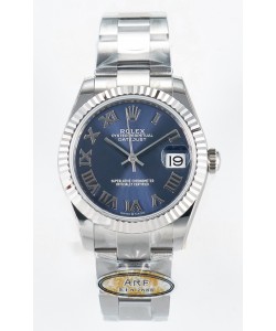 Montre Rolex Super Clone Datejust ETA 2688 Mouvement 31MM Acier inoxydable Cadran bleu romain 