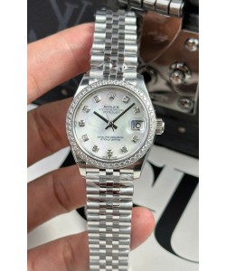 Montre Rolex Super Clone Datejust Mouvement ETA 2688 Boîtier acier inoxydable 31MM Cadran perle