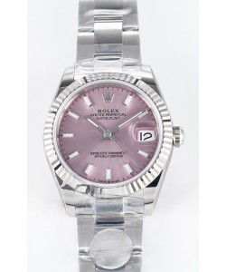 Montre Rolex Super Clone Datejust ETA 2688 Mouvement 31MM Acier inoxydable Cadran Rose 