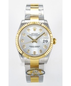 Rolex Super Clone Datejust ETA 2688 Mouvement 31MM Or Jaune bicolore Cadran Acier Suisse 