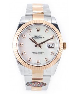 Rolex Datejust M126333 41MM ETA3235 72 Hours Power Cadran Perle huitre Réplique 1:1 Miroir Or Rose Acier 904L