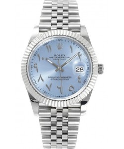Rolex Datejust M126300 41MM ETA3235 Cadran arabe bleu glacier - Boîtier acier 904L 