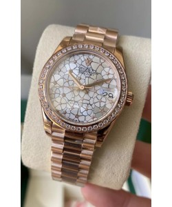 Rolex Datejust M278248 31MM Réplique Suisse en Or - Cadran Motif Qualité Miroir 1:1